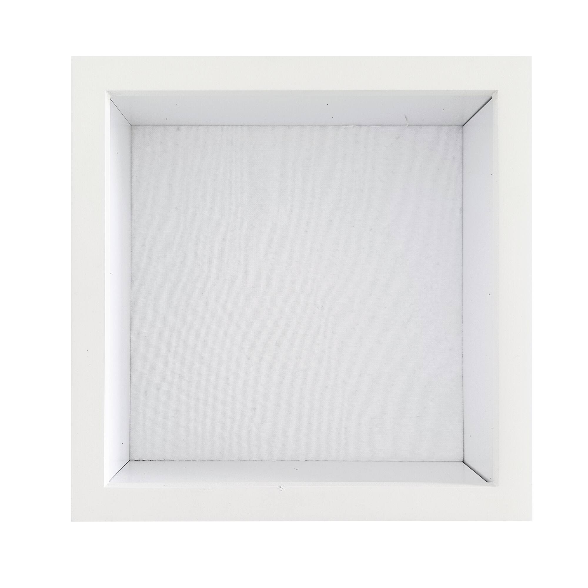 10" x 10" Flat White Deep Profile Shadow Box by Studio Décor®